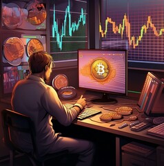 Unveiling the Dynamic World of Bitcoin: Illuminating Illustrations and Insightful Trading Perspectives Take Center Stage