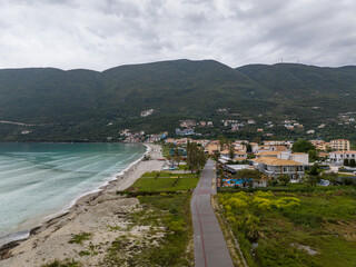 Vasiliki Beach on the island of Lefkada in Greece