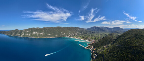 Naklejka premium Vasiliki resort on the island of Lefkada in Greece