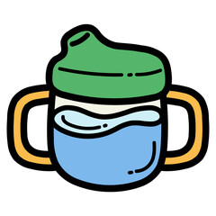 Obraz premium feeder filled outline icon style