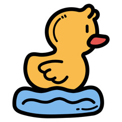 duck filled outline icon style