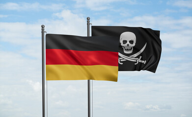 Pirate and Germany flag