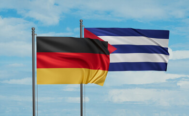 Cuba and Germany flag