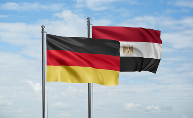 Egypt and Germany flag