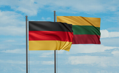 Lithuania and Germany flag