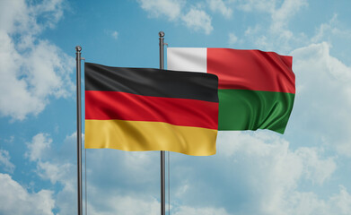 Madagascar and Germany flag