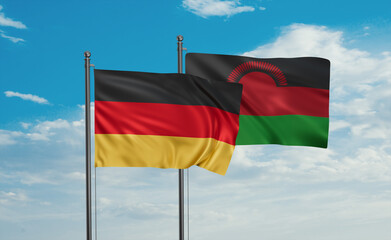 Malawi and Germany flag