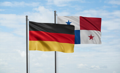 Panama and Germany flag