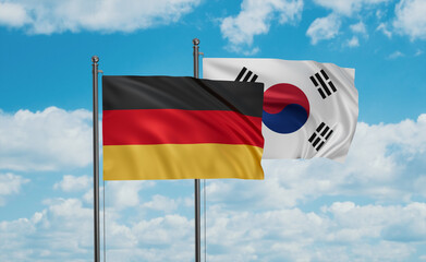 South Korea and Germany flag