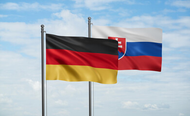 Slovakia and Germany flag