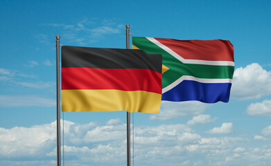 South Africa and Germany flag