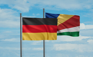 Seychelles and Germany flag