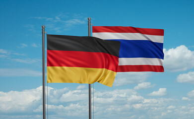 Thailand and Germany flag