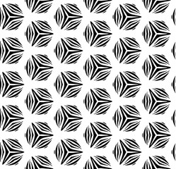 Black and white seamless pattern texture. Greyscale ornamental graphic design. Mosaic ornaments. Pattern template. Vector illustration. EPS10.