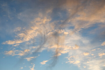 The sky during a sunny evening