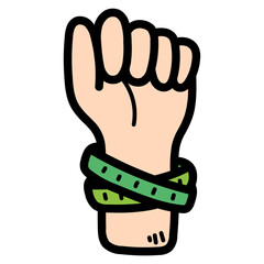 wristband filled outline icon style