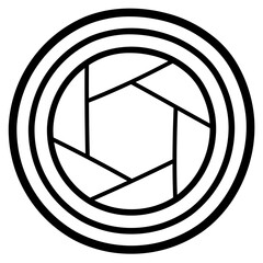 lens line icon style