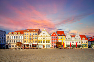 Markt, Altstadt, Greifswald, Mecklenburg Vorpommern, Deutschland 