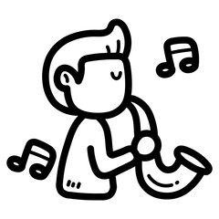 jazz line icon style