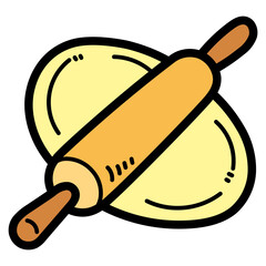 roller filled outline icon style