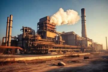 Industrial power plants AI Generated