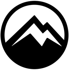 Mountain nature icon