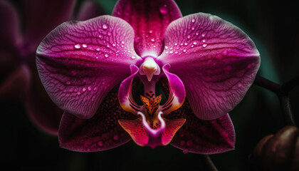 Fototapeta premium Exotic moth orchid boasts fragility and elegance generated by AI