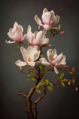 Magnificent Magnolias. AI generated