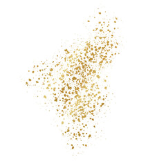 Golden splatter, golden confetti 