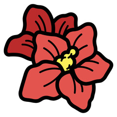 mugunghwa filled outline icon style