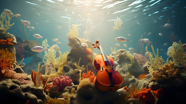 musical instruments uder water