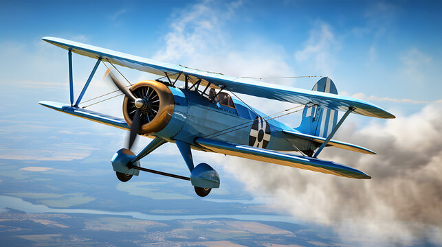 vintage biplane