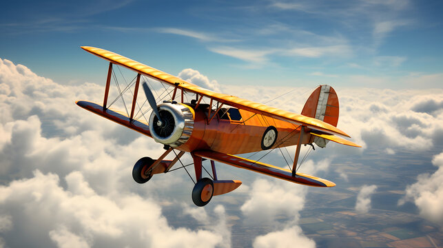 vintage biplane