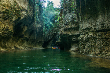 waterfall in the cave