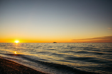 Fototapeta premium sunset on the beach