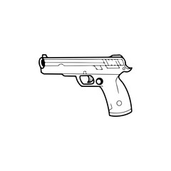 firearm vector illustration with concept