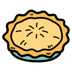 pie filled outline icon style