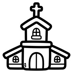 church line icon style