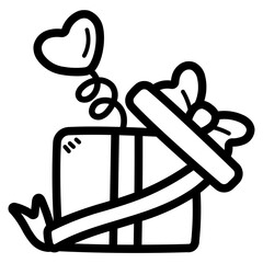 gift line icon style