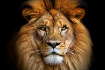 A image of a majestic lion in its natural habitat, capturing every detail of its powerful presence and regal demeanor in