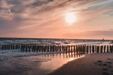 Fototapeta premium sunset on the beach