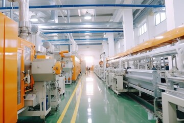 inside factory show Production Line AI Generated