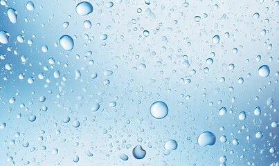  water drops on a window with a blue sky in the background of the image and a blue sky in the background of the window.  generative ai