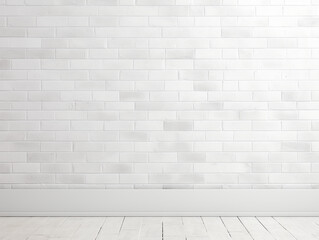 Fototapeta premium Smooth brick wall with light gray shades surface texture background 