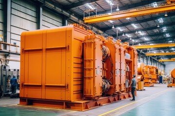 Manufacture Largest High Voltage Power Generator AI Generated