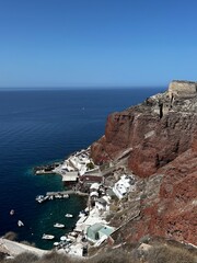 Fototapeta na wymiar view from the top of the coast of island