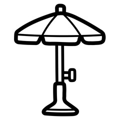 umbrella line icon style