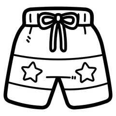 swimsuit line icon style