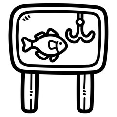 sign line icon style