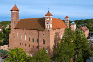 Fototapeta na wymiar Old gothic castle in Lidzbark Warminski, Poland, Europe